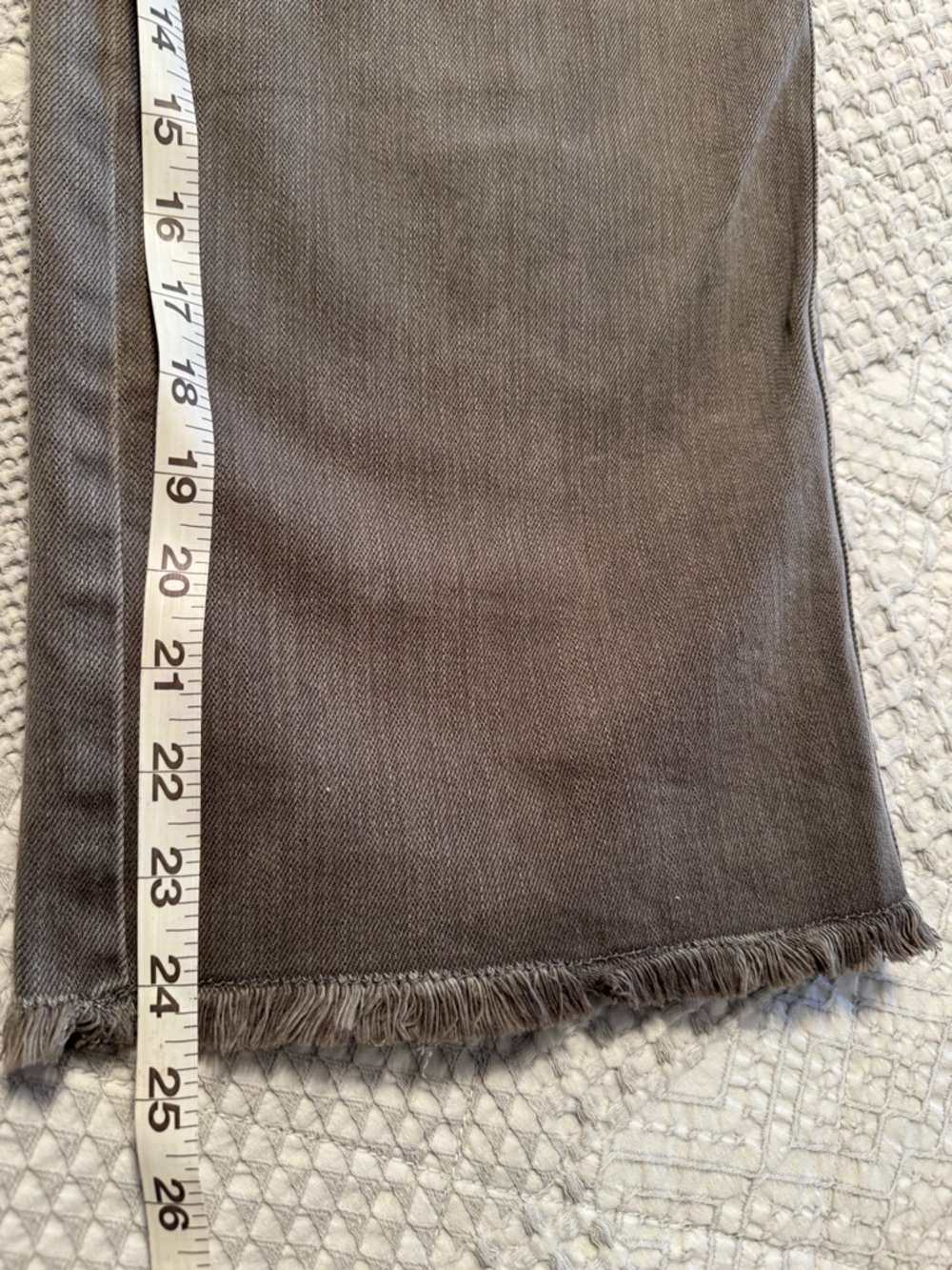 Judy Blue Washed Olive Green/Gray High-Rise Straight Jeans - Picture 6 of 7